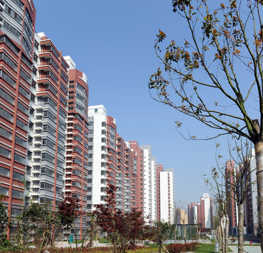 航頭大型居住社區外墻外保溫工程